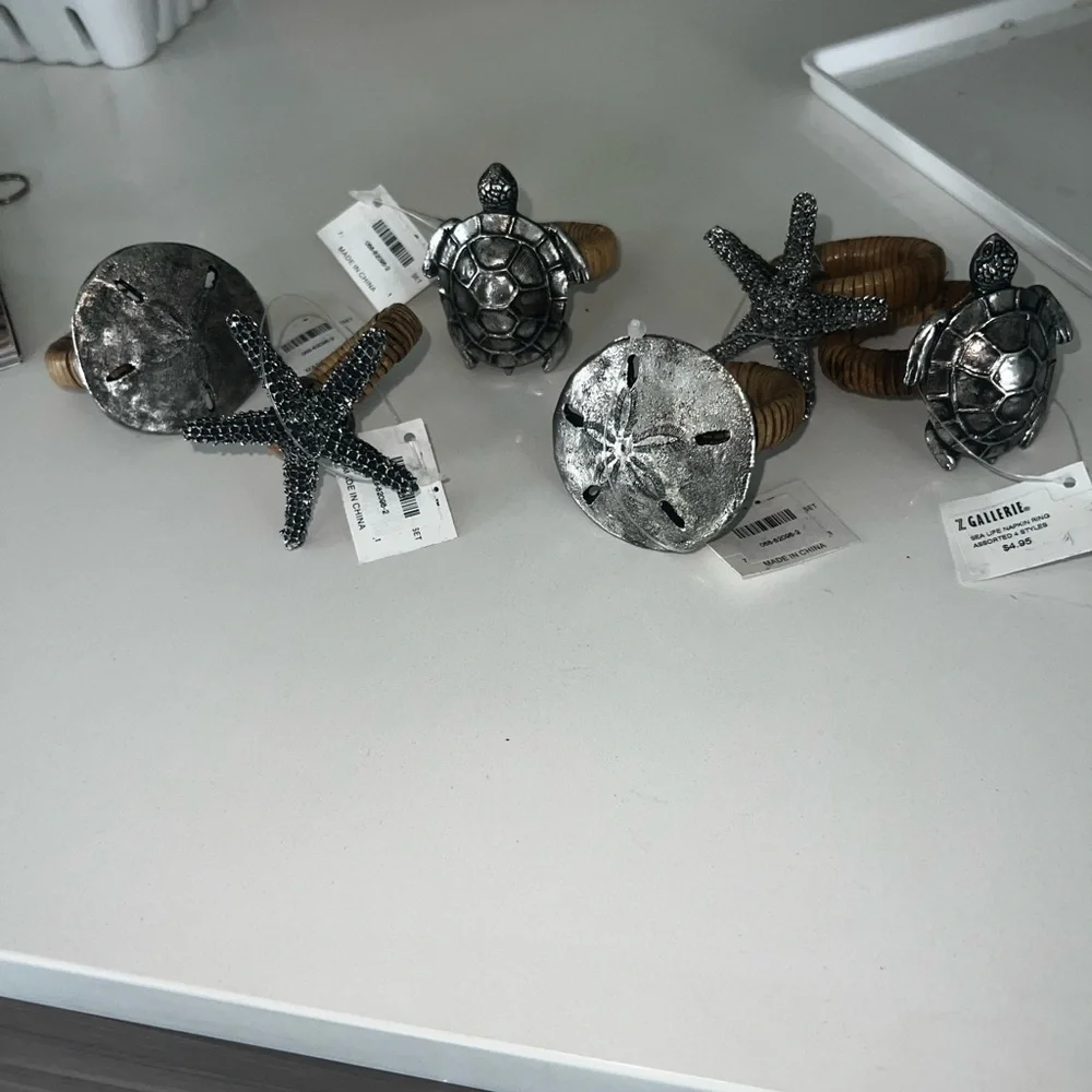 NWT nautical napkin holders- zgallerie brand